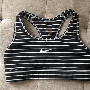Nike Striped Sports Bra
